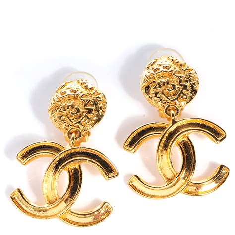 big fake chanel earrings|non authentic chanel earrings.